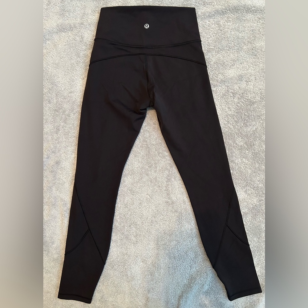 Lululemon Black In Movement Leggings 25”